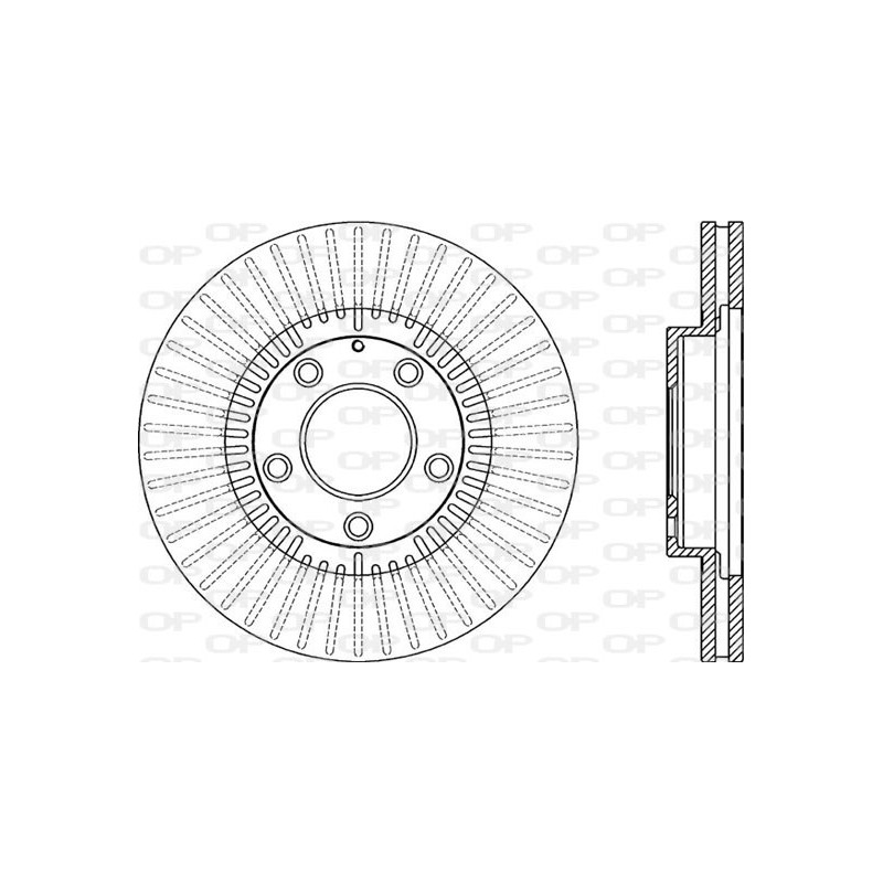 Jeu de 2 disques de frein OPEN PARTS
