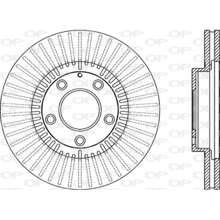 Jeu de 2 disques de frein OPEN PARTS