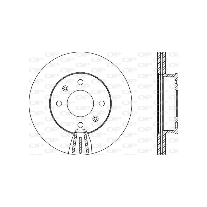 Jeu de 2 disques de frein OPEN PARTS