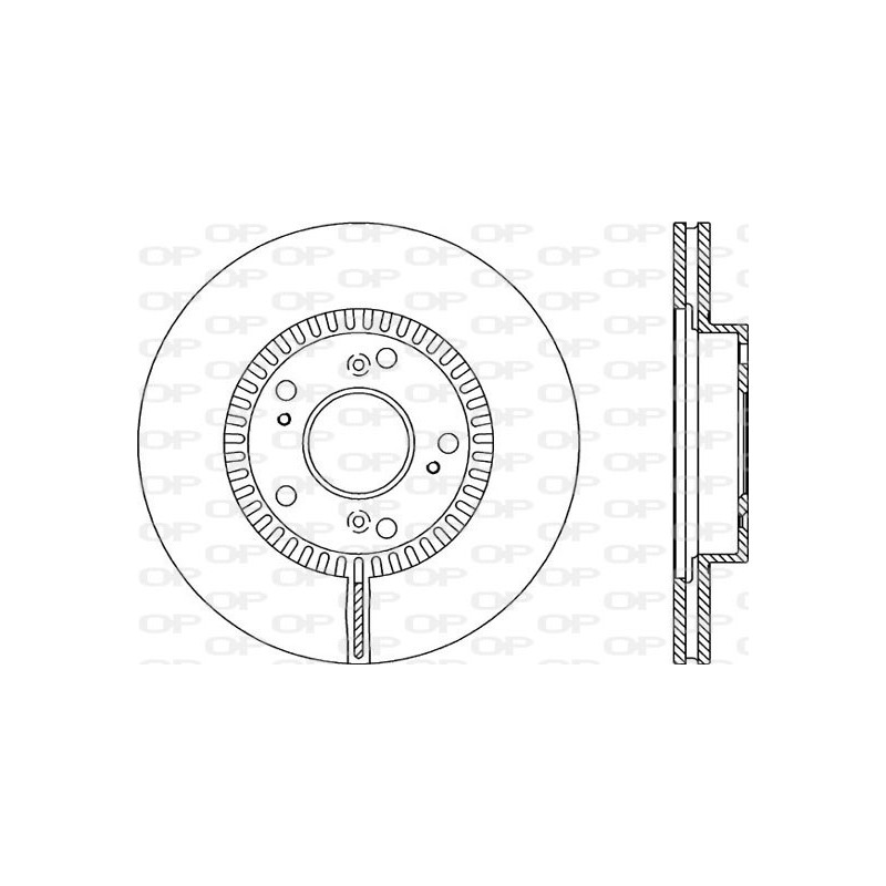Jeu de 2 disques de frein OPEN PARTS