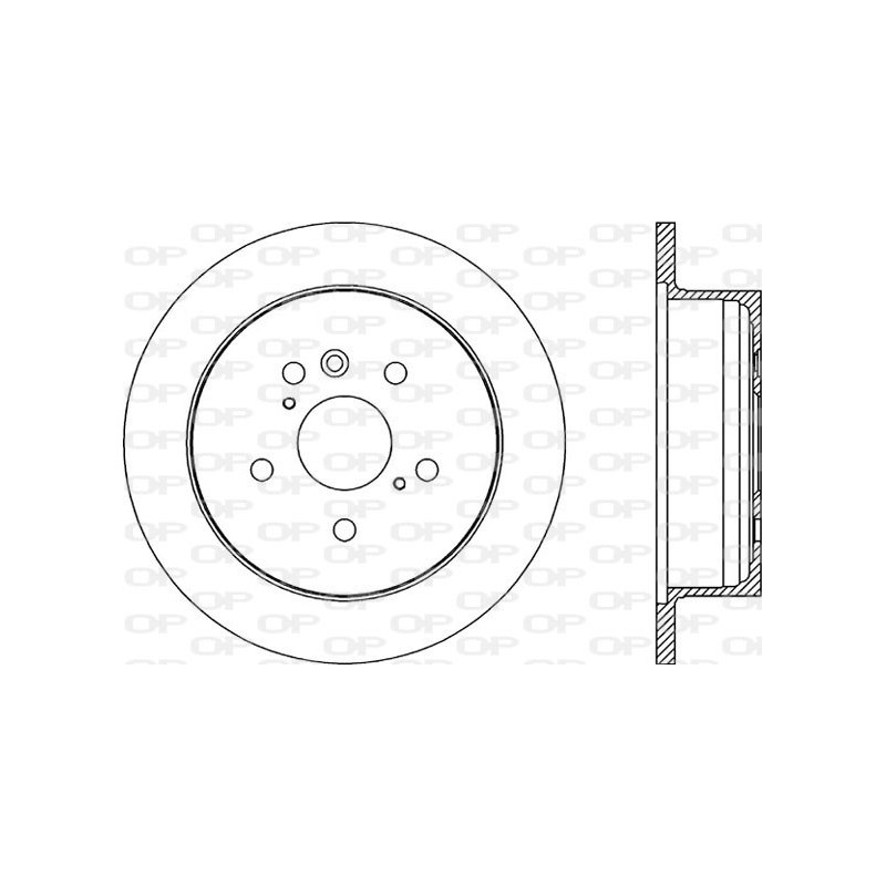 Jeu de 2 disques de frein OPEN PARTS