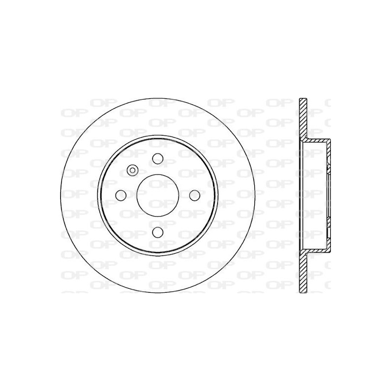 Jeu de 2 disques de frein OPEN PARTS