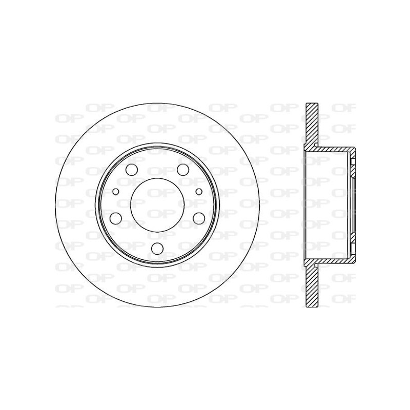 Jeu de 2 disques de frein OPEN PARTS