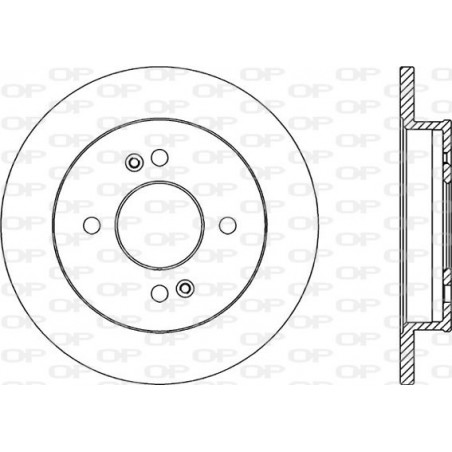 Jeu de 2 disques de frein OPEN PARTS