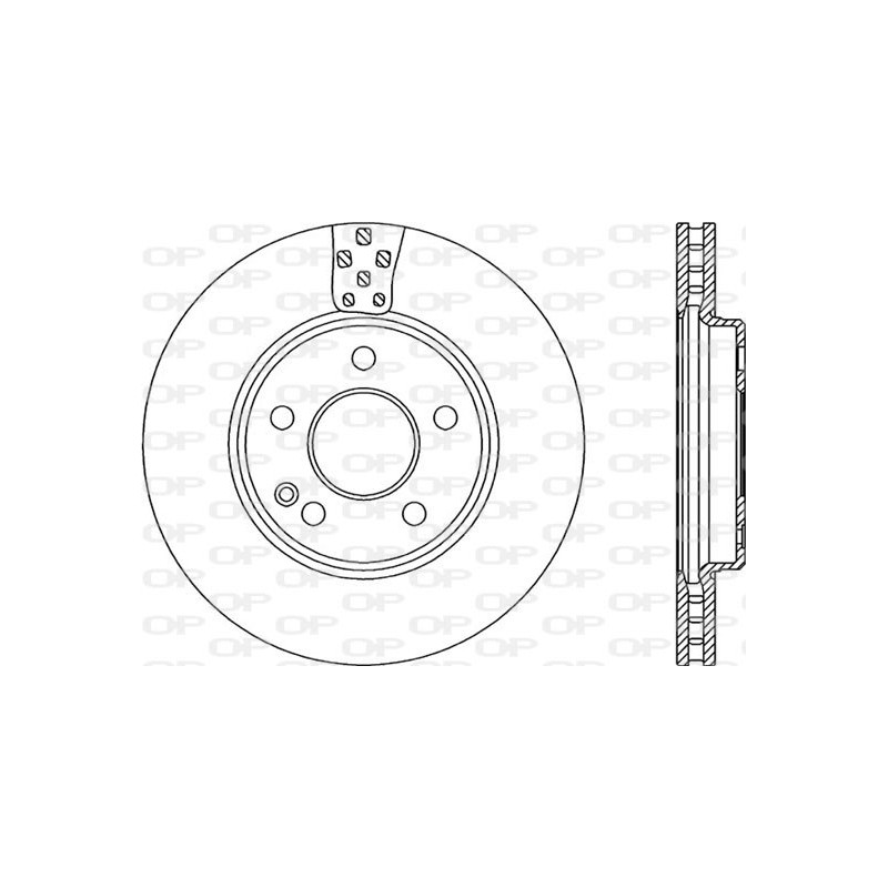 Jeu de 2 disques de frein OPEN PARTS