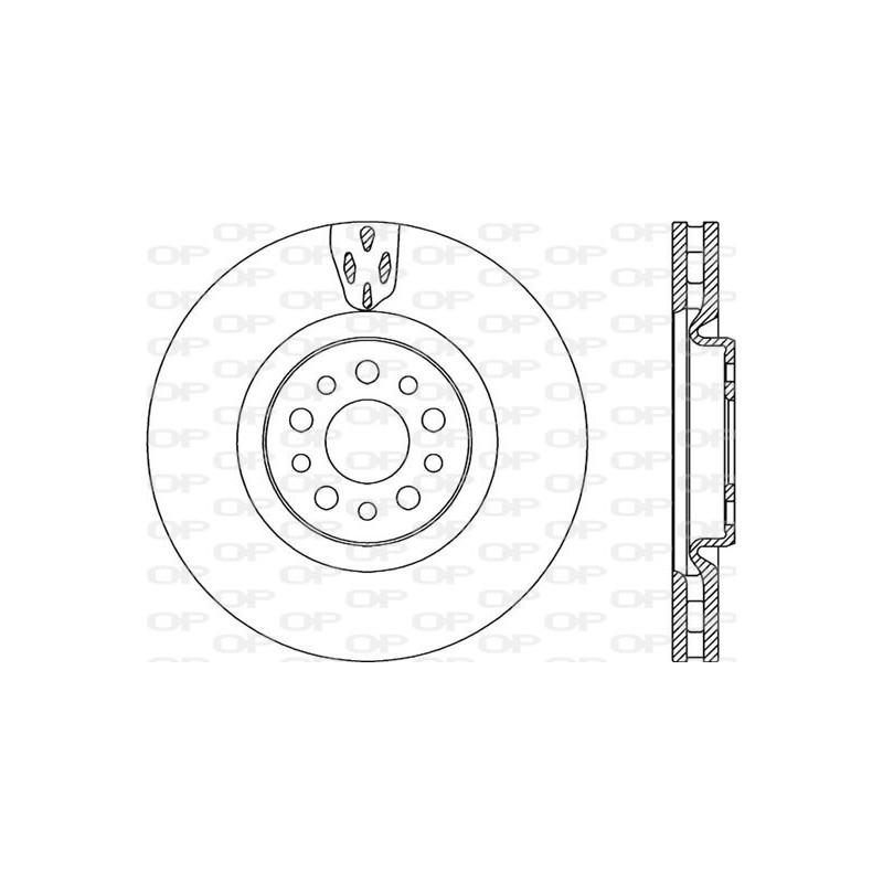 Jeu de 2 disques de frein OPEN PARTS