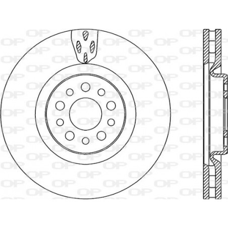 Jeu de 2 disques de frein OPEN PARTS