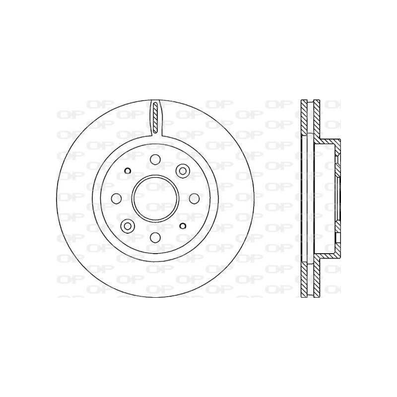 Jeu de 2 disques de frein OPEN PARTS