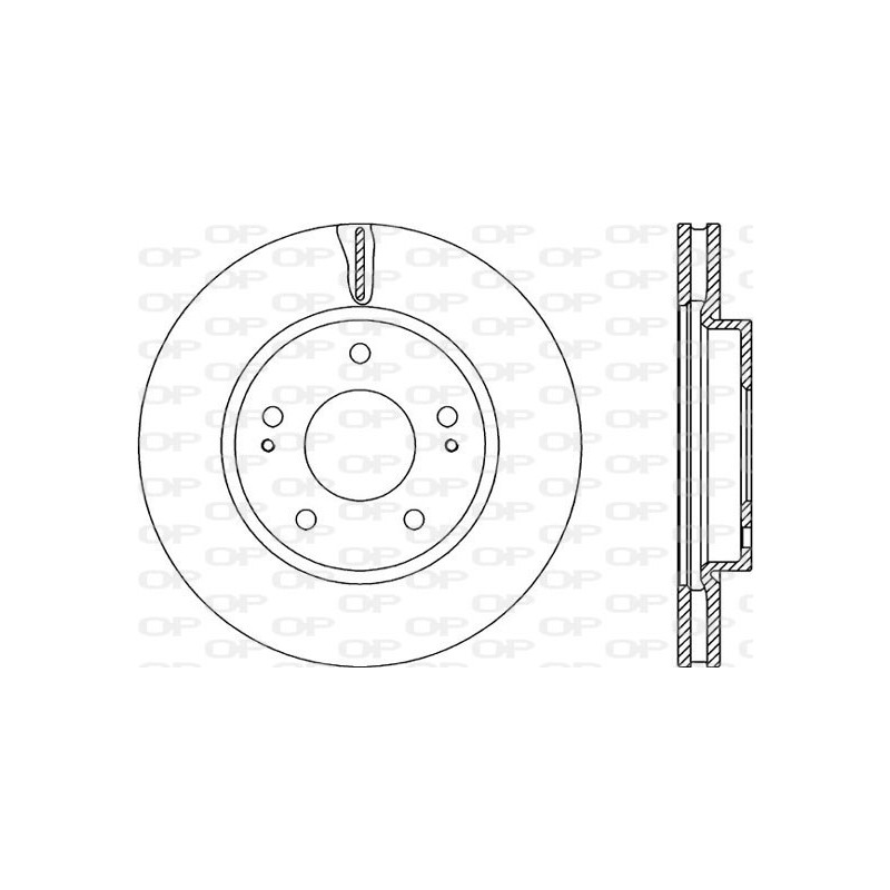 Jeu de 2 disques de frein OPEN PARTS