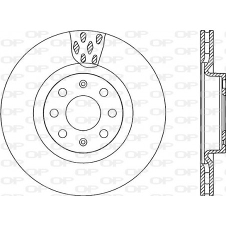 Jeu de 2 disques de frein OPEN PARTS