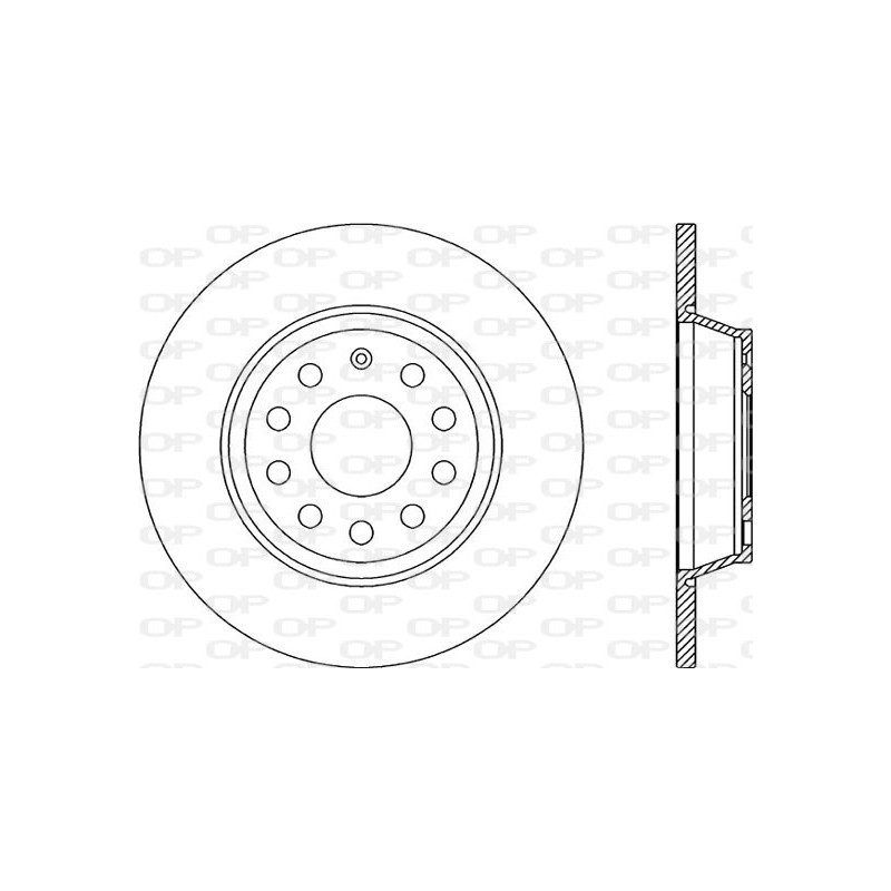 Jeu de 2 disques de frein OPEN PARTS