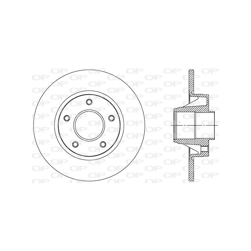 Jeu de 2 disques de frein OPEN PARTS