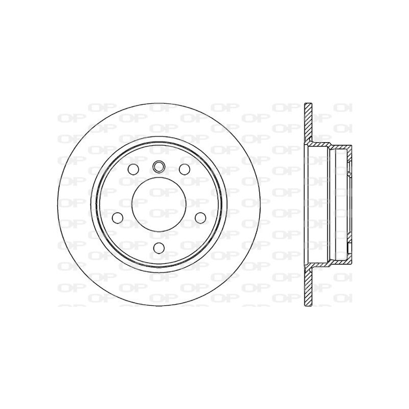 Jeu de 2 disques de frein OPEN PARTS