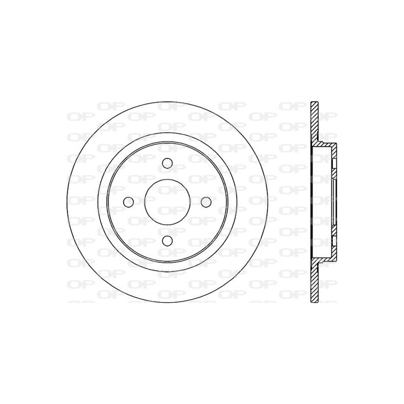 Jeu de 2 disques de frein OPEN PARTS