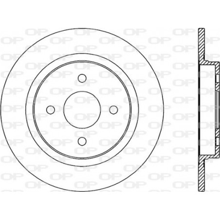 Jeu de 2 disques de frein OPEN PARTS