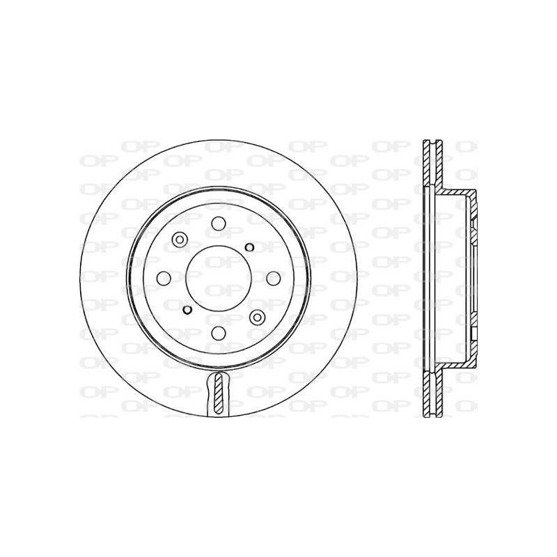 Jeu de 2 disques de frein OPEN PARTS