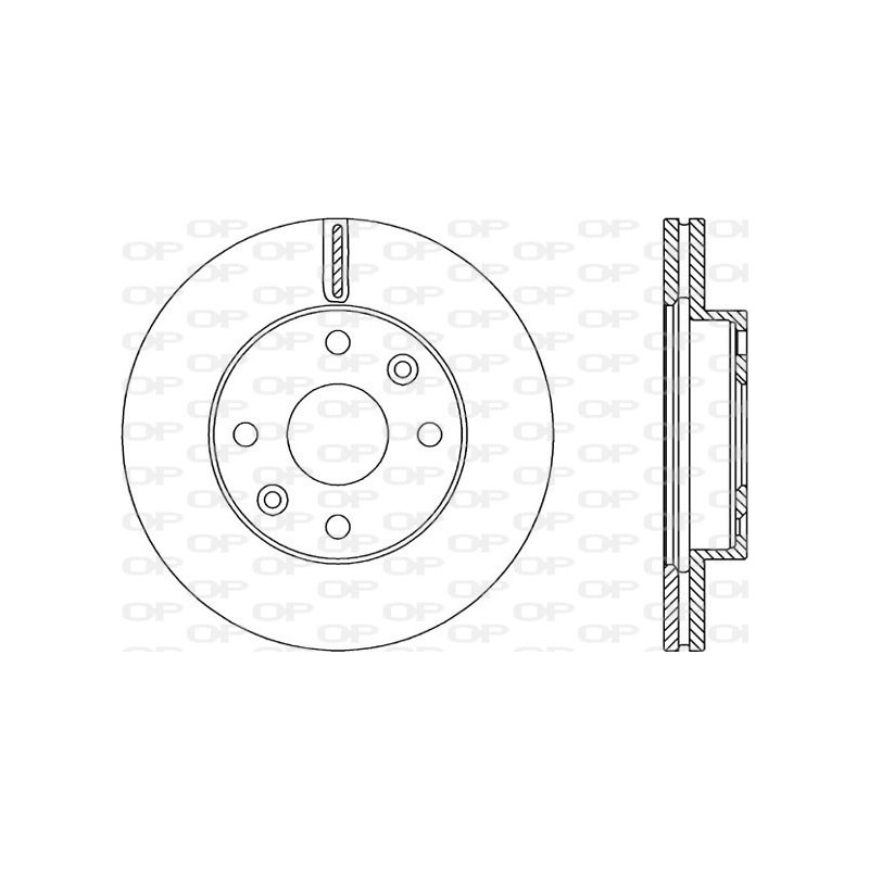 Jeu de 2 disques de frein OPEN PARTS