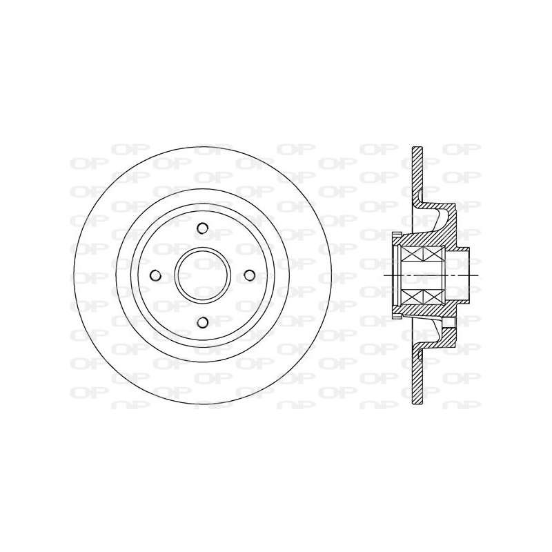 Jeu de 2 disques de frein OPEN PARTS