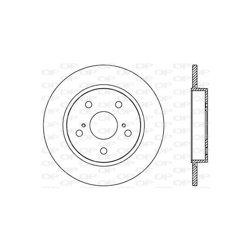 Jeu de 2 disques de frein OPEN PARTS