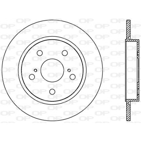 Jeu de 2 disques de frein OPEN PARTS