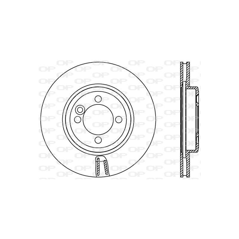 Jeu de 2 disques de frein OPEN PARTS