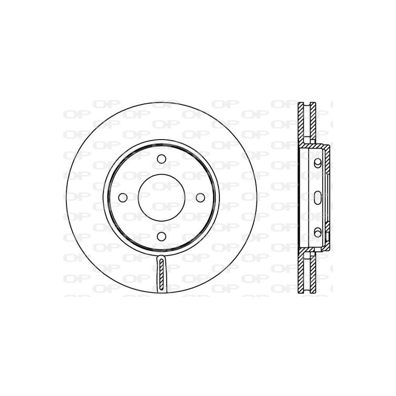Jeu de 2 disques de frein OPEN PARTS