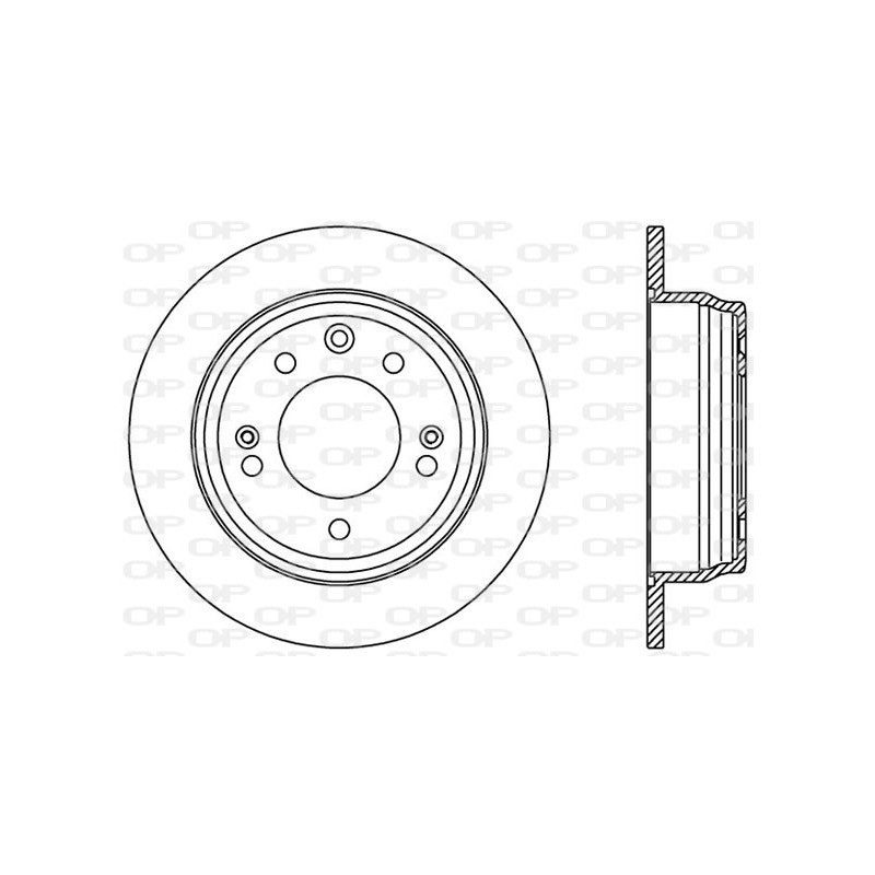 Jeu de 2 disques de frein OPEN PARTS