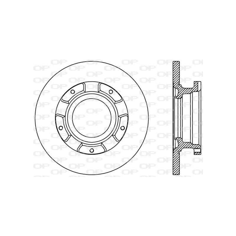 Jeu de 2 disques de frein OPEN PARTS