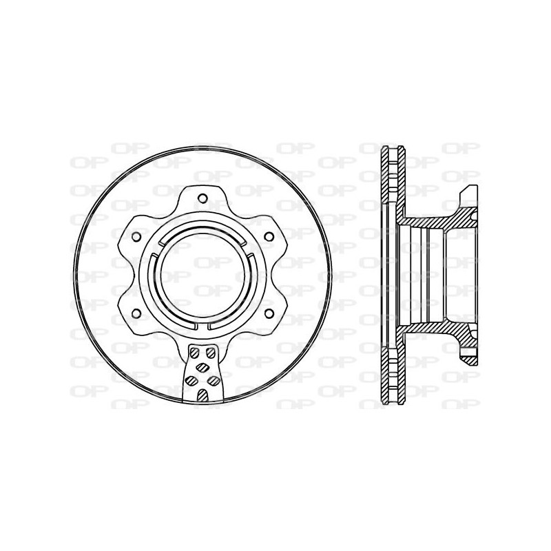 Jeu de 2 disques de frein OPEN PARTS