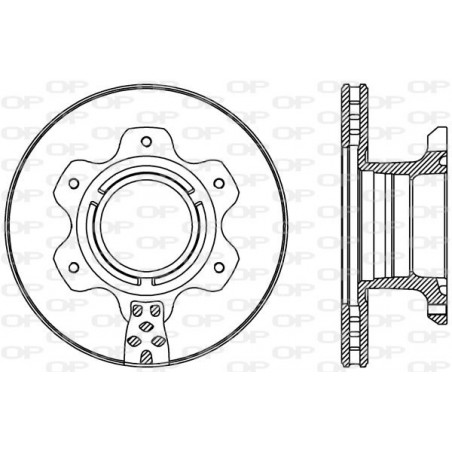 Jeu de 2 disques de frein OPEN PARTS