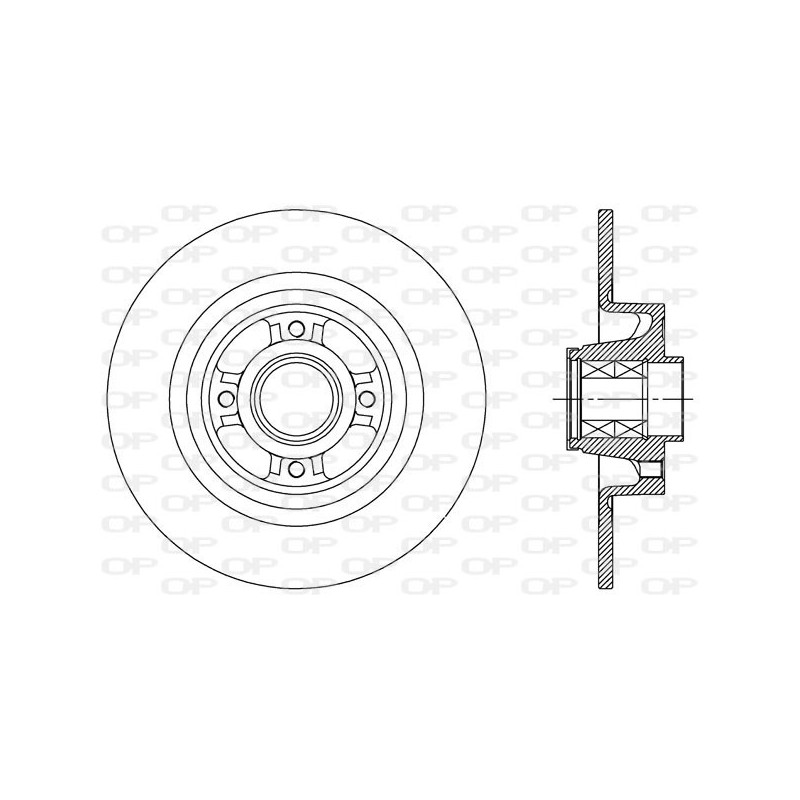 Jeu de 2 disques de frein OPEN PARTS