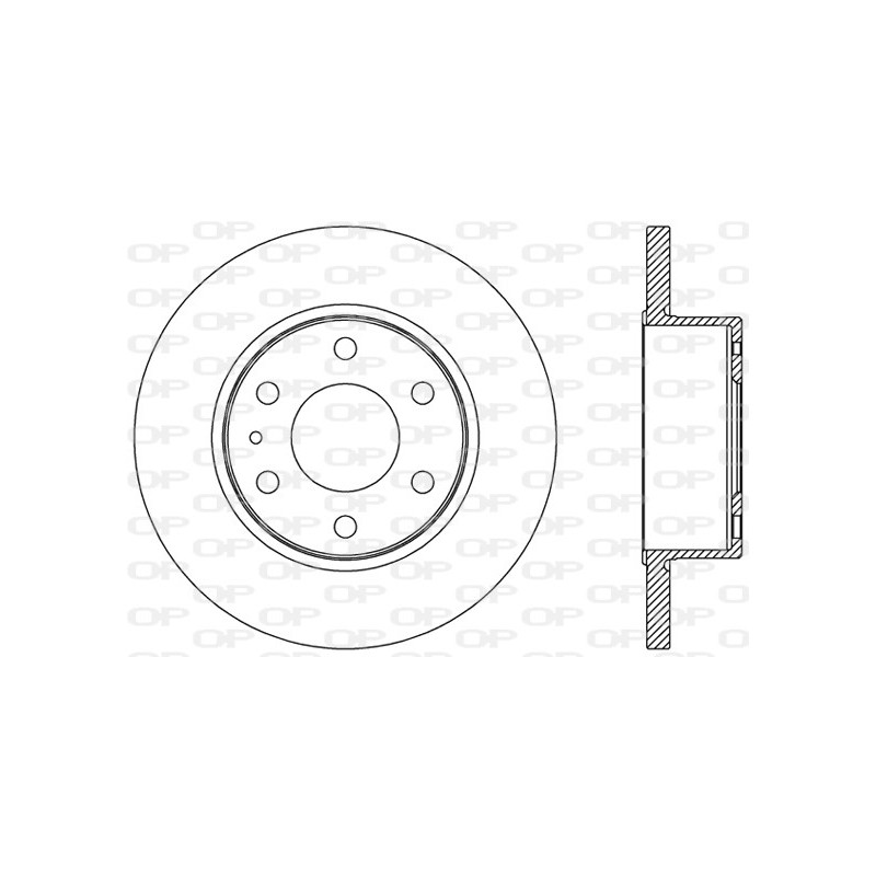 Jeu de 2 disques de frein OPEN PARTS
