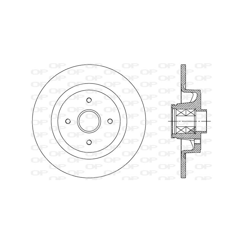 Jeu de 2 disques de frein OPEN PARTS