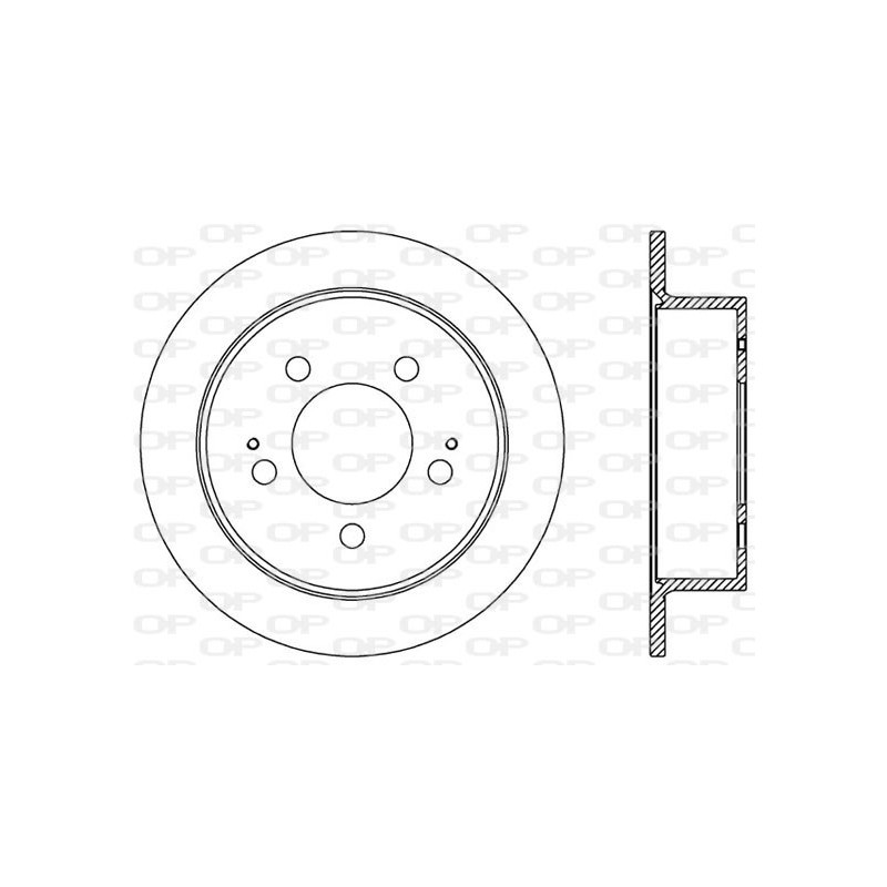 Jeu de 2 disques de frein OPEN PARTS