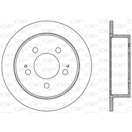 Jeu de 2 disques de frein OPEN PARTS