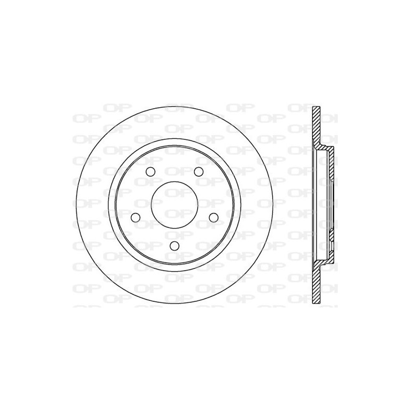 Jeu de 2 disques de frein OPEN PARTS