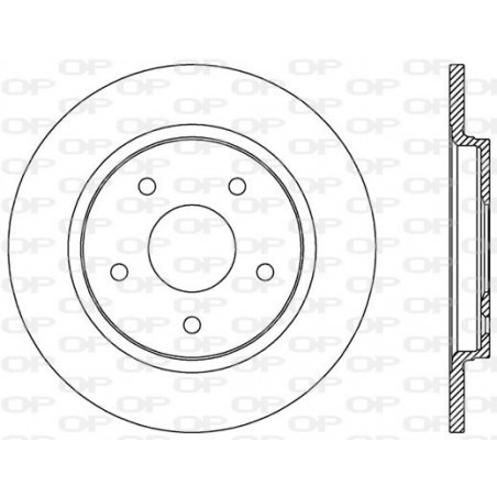 Jeu de 2 disques de frein OPEN PARTS