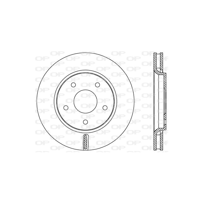 Jeu de 2 disques de frein OPEN PARTS