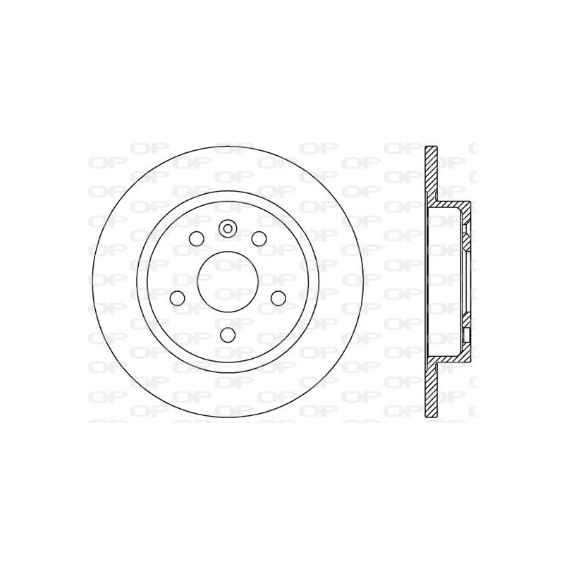Jeu de 2 disques de frein OPEN PARTS