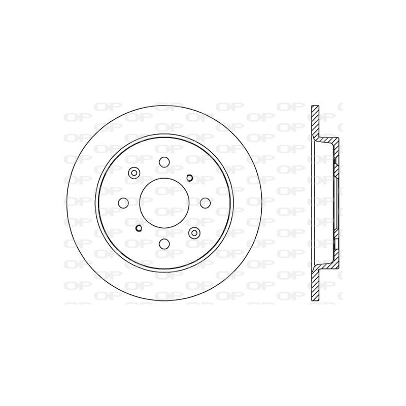 Jeu de 2 disques de frein OPEN PARTS
