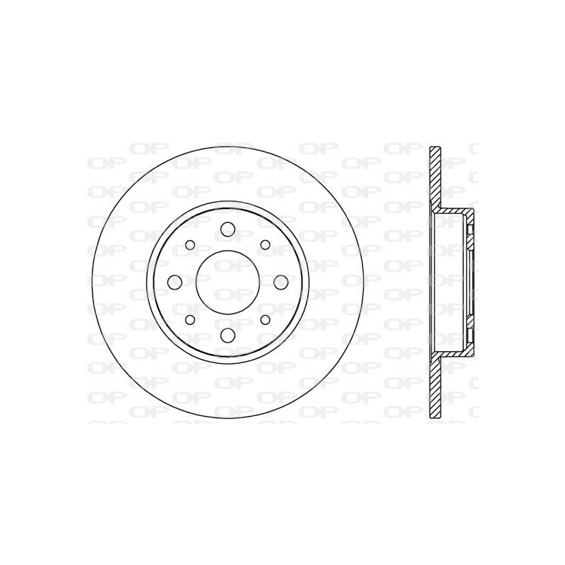 Jeu de 2 disques de frein OPEN PARTS