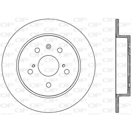 Jeu de 2 disques de frein OPEN PARTS