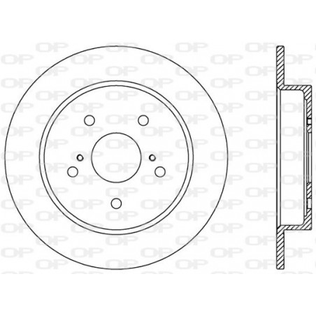 Jeu de 2 disques de frein OPEN PARTS