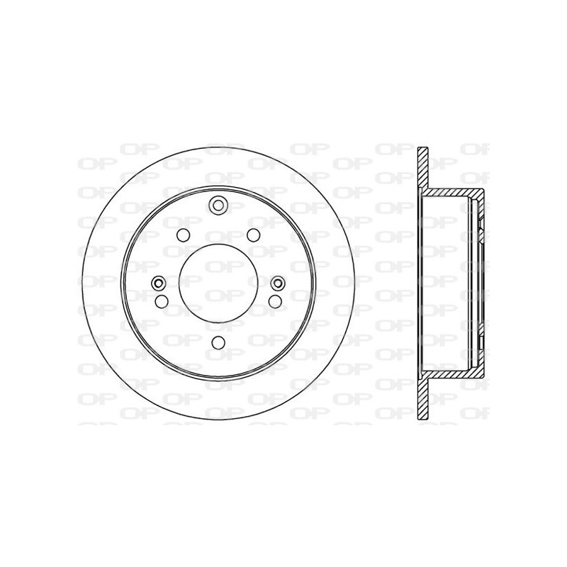Jeu de 2 disques de frein OPEN PARTS