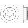 Jeu de 2 disques de frein OPEN PARTS