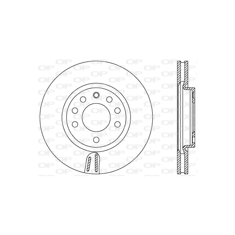 Jeu de 2 disques de frein OPEN PARTS