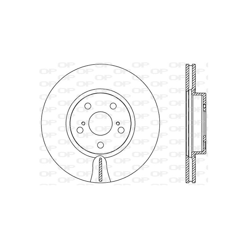 Jeu de 2 disques de frein OPEN PARTS