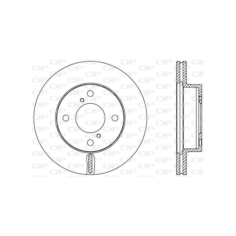 Jeu de 2 disques de frein OPEN PARTS