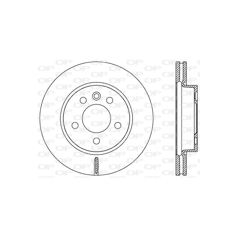 Jeu de 2 disques de frein OPEN PARTS