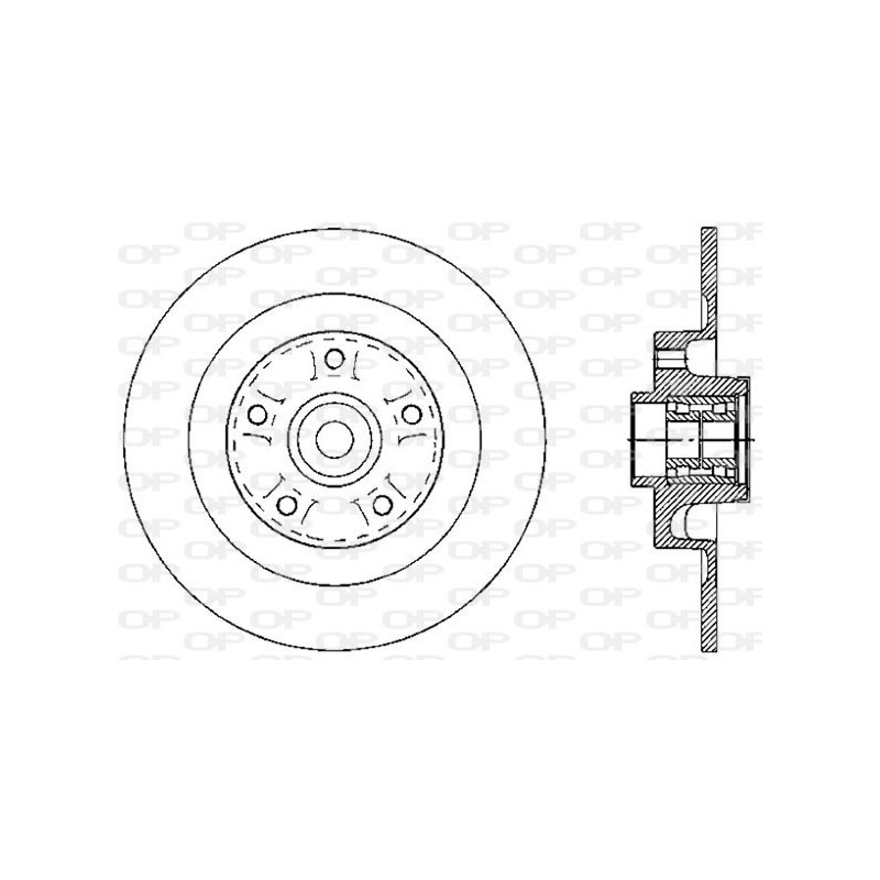 Jeu de 2 disques de frein OPEN PARTS